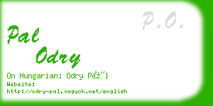 pal odry business card